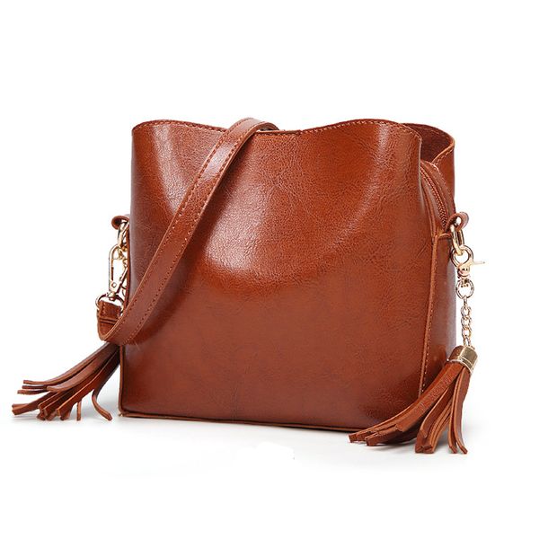 

shoulder bags women bucket bag fashion tassel crossbody bags for women 2019 small ladies messenger bag casual bolsa feminina