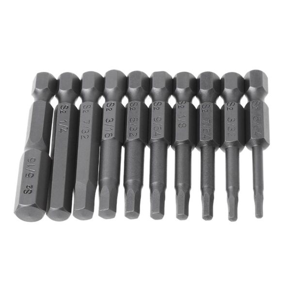 

eleg-10pcs магнитная отвертка с шестигранной головкой стальная 1/4 дюйма набор шестигранных отверток с шестигранным хвостовиком 50 мм