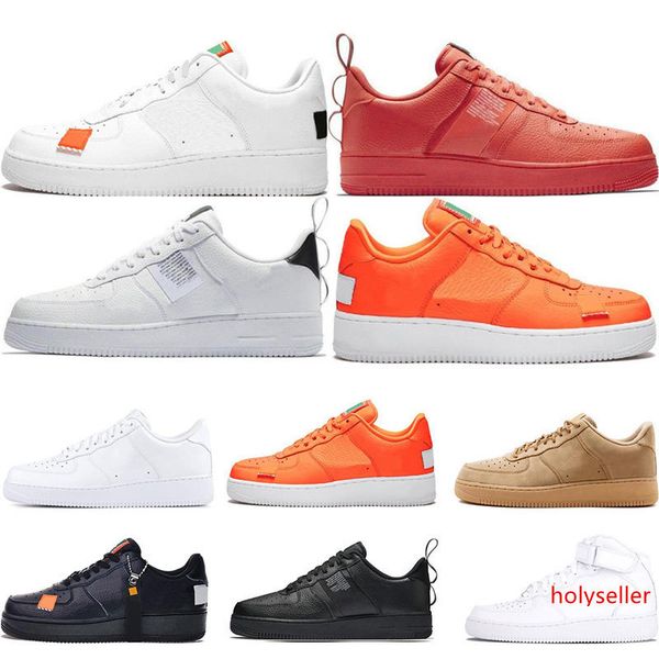 

2019 men 1 utility classic black white dunk women casual shoes red one skateboarding high low cut wheat trainers sports sneakers size 36-45