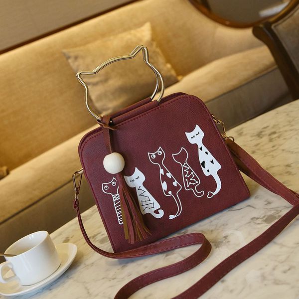 

2020 europe and the united states new fashion summer women's cat handbag shoulder diagonal women bag