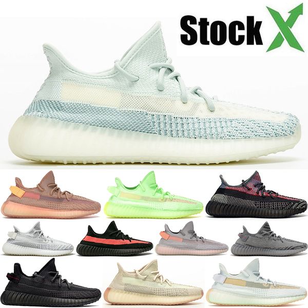 

new yecheil cloud white citrin kanye west mens sports pirate black static clay womens running shoes sneaker size eur 36-48 us12.5
