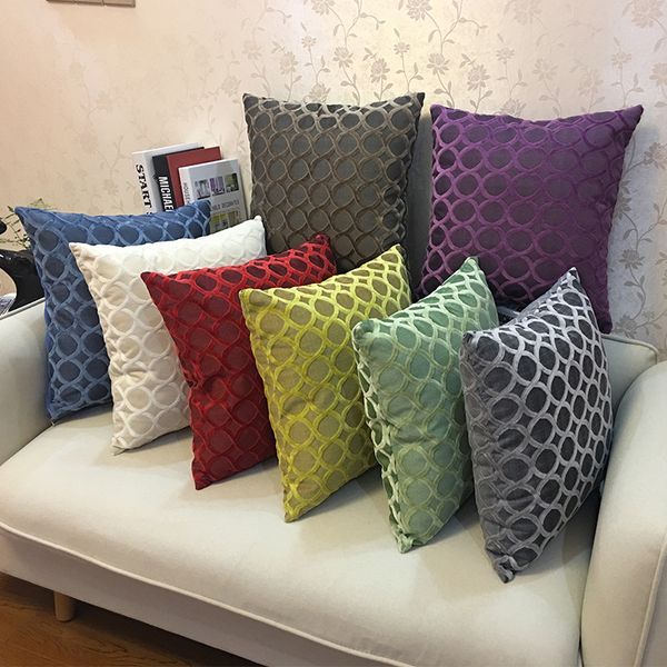 26 Styles Square Pillow Case Fashion Thicken Soft Throw Pillowcase