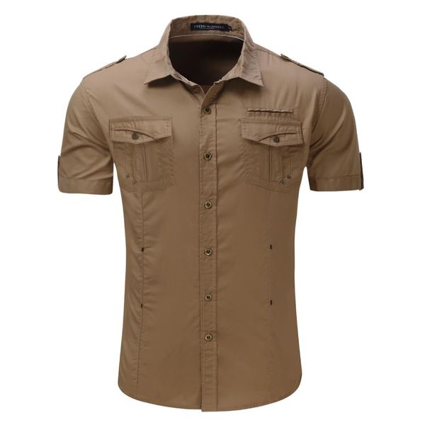 

europe plus size men shirt short sleeve cotton solid army male shirts turn down collar mens casual social work shirt, White;black
