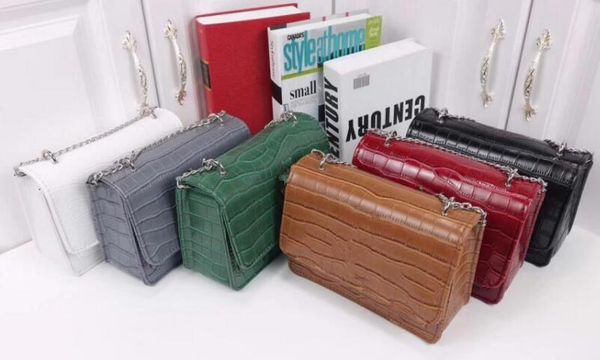 

summer 2019 brand fashion luxury designer bags lady clutch purse alligator leather shoulder bags handbag purse bag y1077