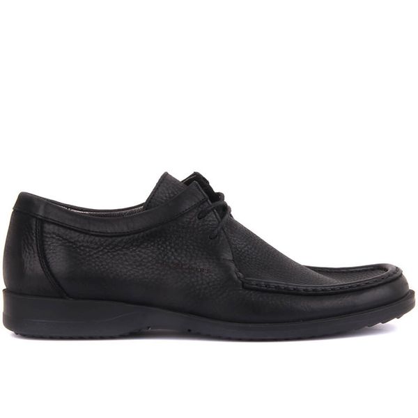 

sail-lakers black leather men 's casual shoes