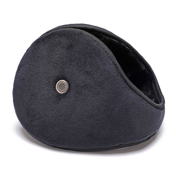 

with earholes fashion skiing winter accessory ear warmer cover earflap plush answer phone earmuffs outdoor hunting, Blue;gray