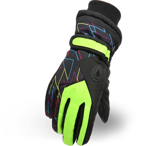 

winter children's outdoor warm gloves taslan wear ski riding gloves