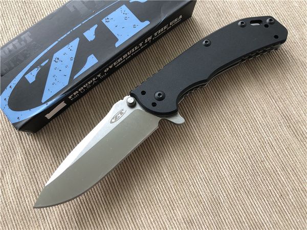 

Zero Tolerance 0566BW Hinderer 0566 A/O D2 Blade Ball Bearing System G10 Handle ZT Tactical Folding Knife Outdoor Pocket Knives P376F Q