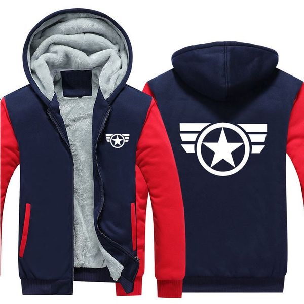 

new agents of shield the hoodie anime the flash coat jacket winter men thick zipper justice sweatshirt, Black