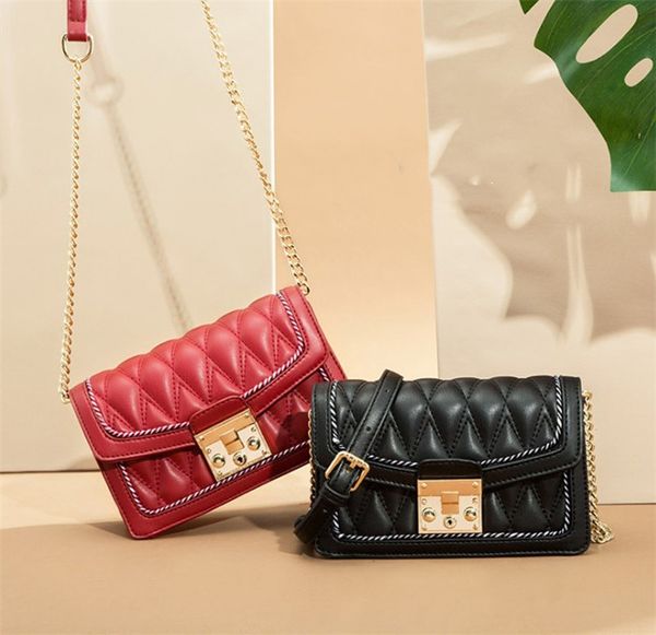 

2020 fashion brand designer handbags new high-quality gingham black casual shoulder messenger bag ing