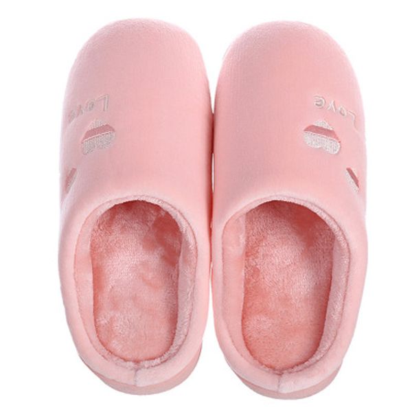 

womens designer flip flop home cotton slippers indoor non-slip warm plush cotton drag couple casual shoes 5 styles, Black