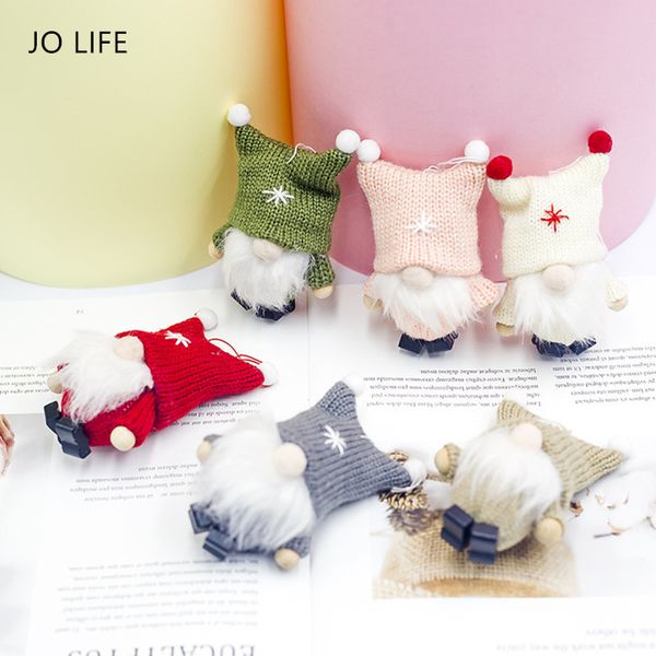 

christmas decorations jo life home party decoration santa claus plush doll hanging pendant gift cute faceless