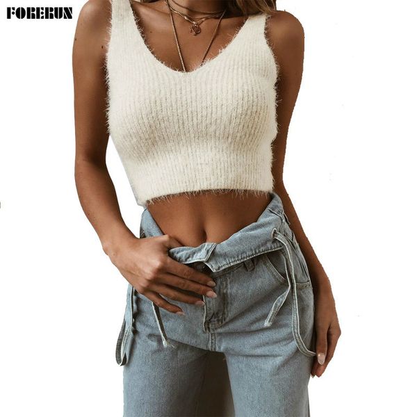 

mouwlless trui west mohair used short truien backless truien sweter damski, Black;white