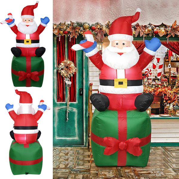 

inflatable santa claus outdoors christmas decoration yard arch ornament for garden bdf99