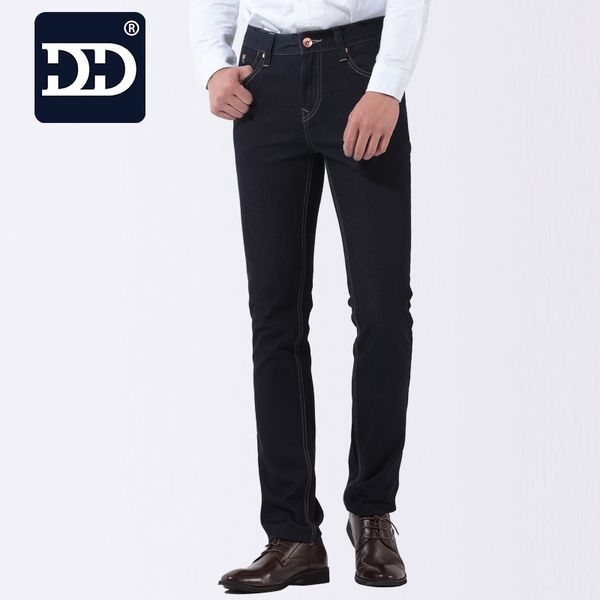 

dingdi brand factory men jeans health cotton slim straight jeans men vaqueros hombre male casual masculina, Blue