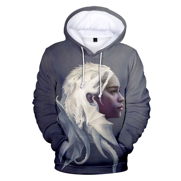 

men 3d print sweatshirts spring autumn hoodies loose sleeve clothing crew neck casual pullover apparel, Black