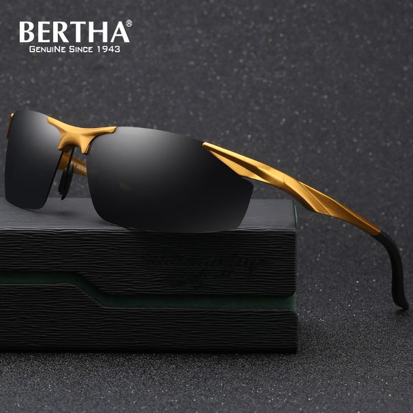Aluminum Magnesium Mens Sunglasses Polarized Men Coating Mirror Glasses Male For Men Gray