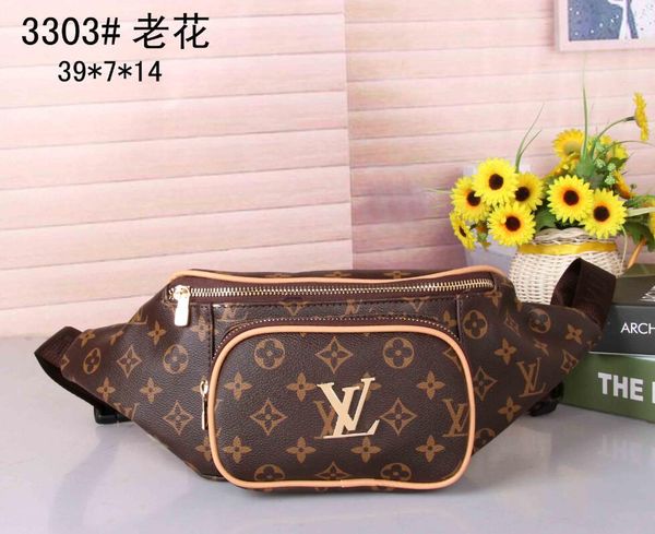 

women leather zipper waist bag men fashion sport travel bag female cross body bag