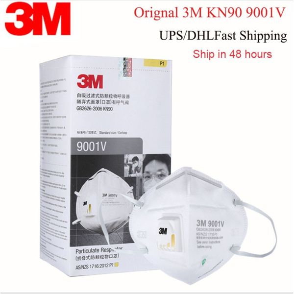 

3m n95 n90 mask with filter 9501v 9542v ffp2 mask protective dustproof pm2.5 protective mask reusable earloop in stock