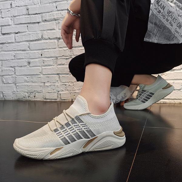 

running shoes man sport breathable future sole slip-on casual shoes stability lifestyle men outdoor in running