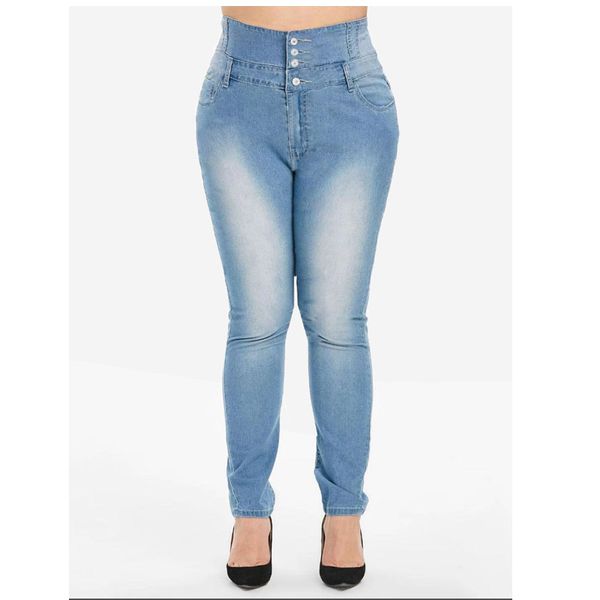 

2020 новый большой размер мода хорошее качество slim fit джинсы леггинсы женщины 322, Blue