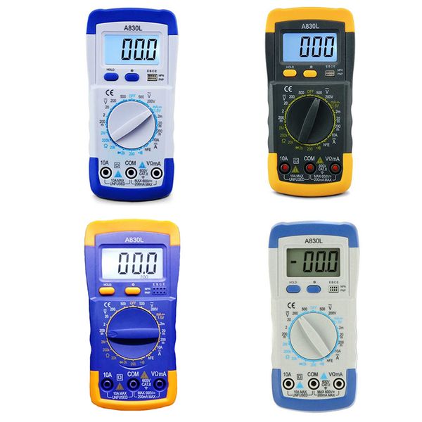 

a830l digital multimeter dc ac ohm ammeter voltmeter tester meter lcd electric handheld digital multimetro ammeter multitester