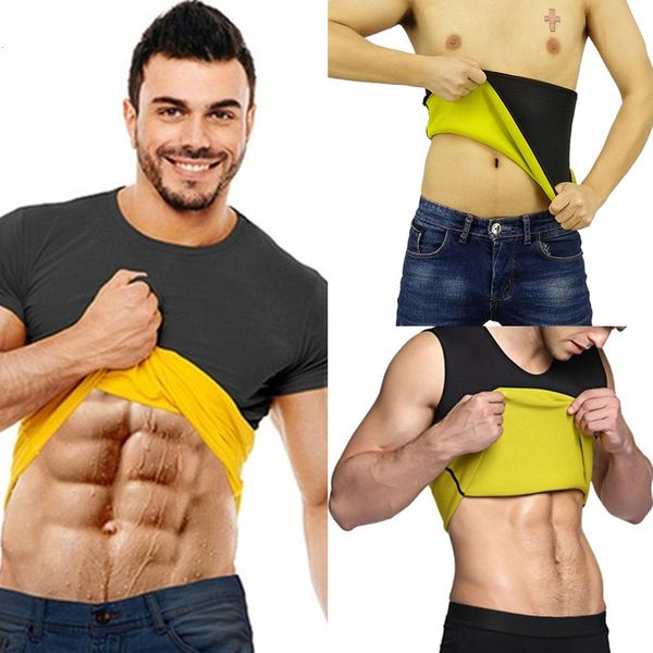 

талия тренер ремни мужские неопреновые body shaper пот жилет для похудения рубашки новые продажи термо сауна костюм потеря веса черный корре