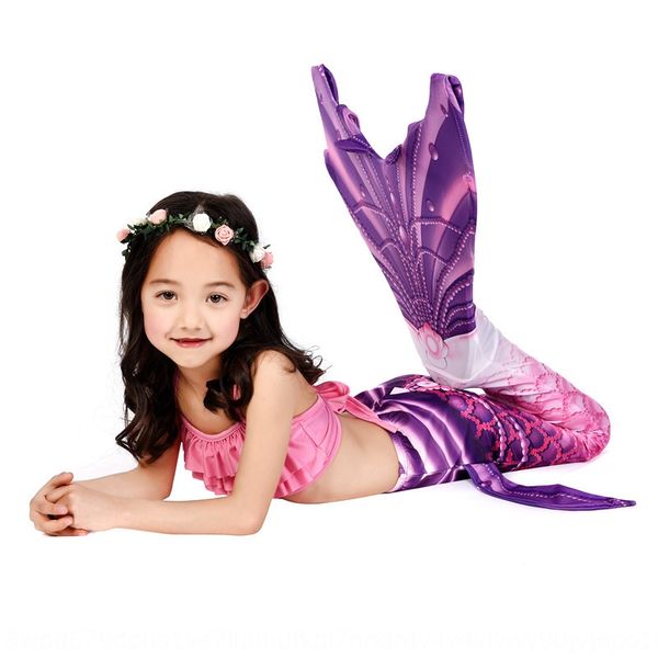 

mermaid children girl women's three-piece mermaid children bikini girl women's three-piece bikini swim swimsuit suit, White;black