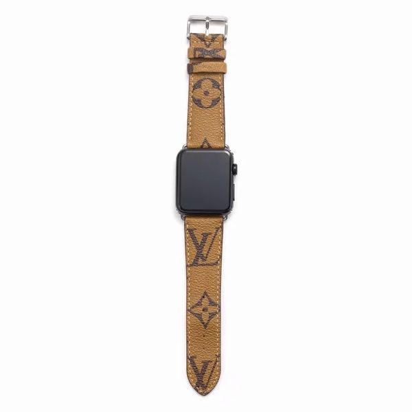

gift brand leather watchbands for apple watch band 42mm 38mm 40mm 44mm iwatch 1 2 345 bands leather strap bracelet fashion stripes a14