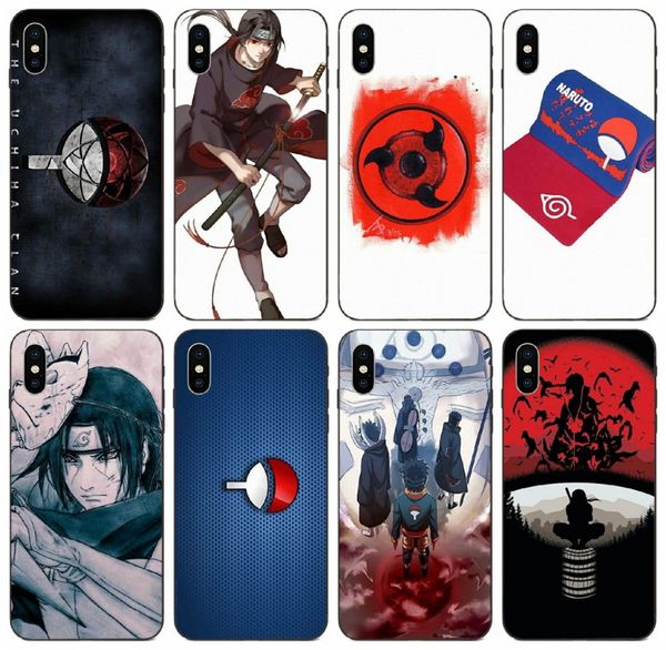 

tongtrade] uchiha sasuke logo naruto case for iphone 11 pro max x xr xs 8 7 6s 5s plus samsung j7 honor 10 20 lite xiaomi 9 10 fashion case
