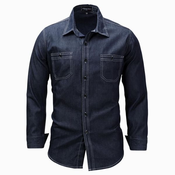 

spring autumn male outdoor climbing riding training army tactical shirt large size men's long sleeve lapel cardigan demin shirts, Gray;blue