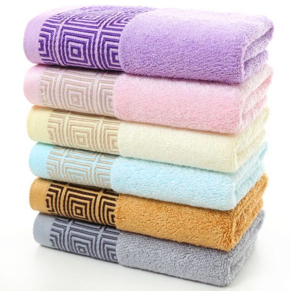 

10 pcs bamboo cotton fiber thickening towel soft face wash household absorbent men and women soft thickened face towel 35*75cm