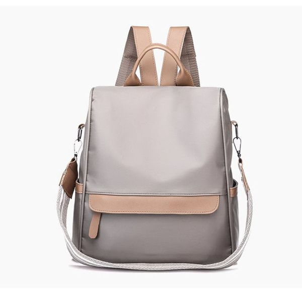 

2019 new solid color women backpacks oxford cloth casual fashion backpacks large capacity high qulaity shoulder bags student bag
