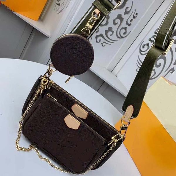 

three-piece clutch women bags real leather cowhide fashion small purse ladies shoulder crossbody bag
