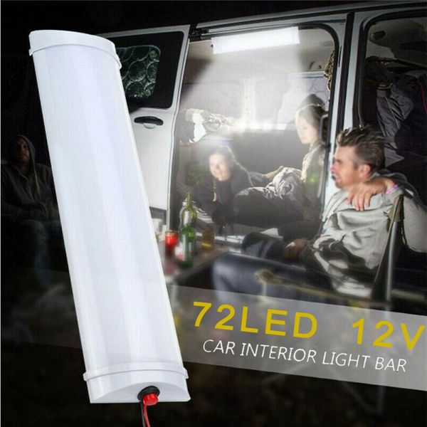 

truck car 72-led interior reading light roof ceiling lamp 6500k white durable