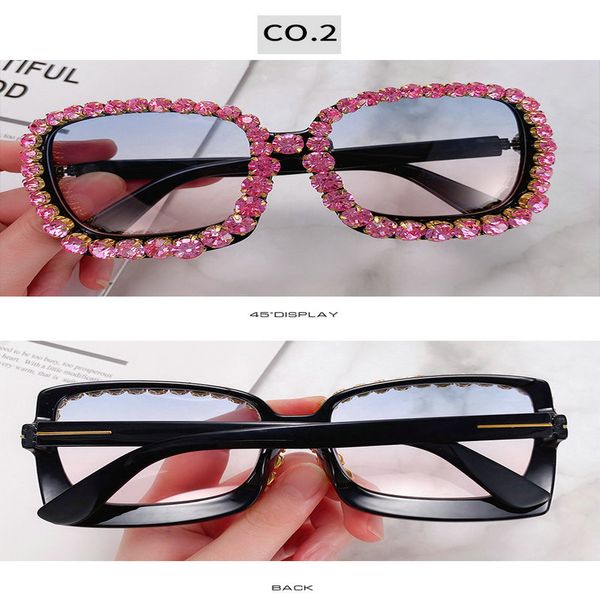 

diamond sunglasses frame 2018 new big square black diamond frame sunglasses women diamond sunglasses eesqj, Blue