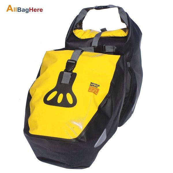 

bicycle motorcycle rear frame travel full waterproof pack pvc tarpaulin long-distance ride riding folding rainproof travel packs