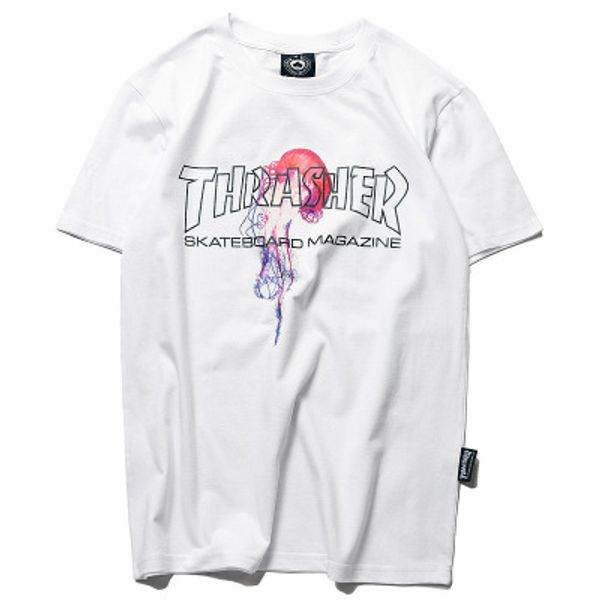 

с коротким рукавом модельер бренд винтаж футболка хип-хоп для мужчин женщин лето дизайнер рэпер повседневная мода тройники, White;black