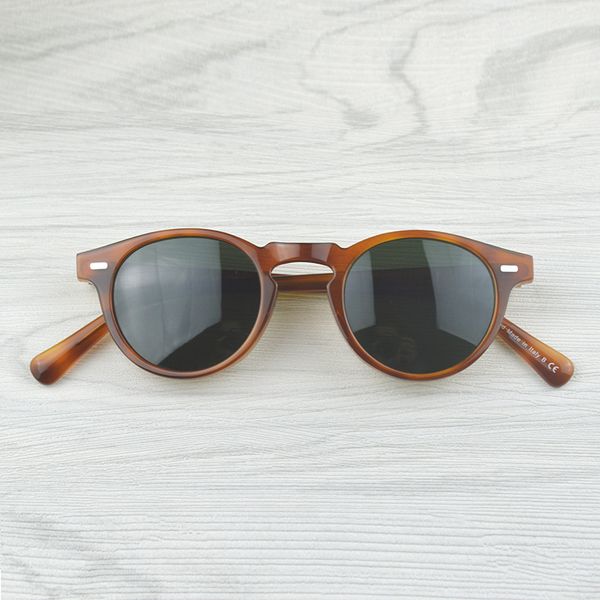 

718s sunglasses 621s -gregory peck brand designer men women sunglasses oliver vintage polarizs ov5186 retro sun glasse, White;black
