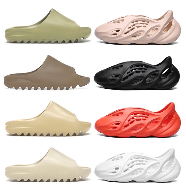 

designer kids slippers stock x shoes indoor slipper for womens mens kanye west slides black blue bone resin sand foam runner stock x shoes