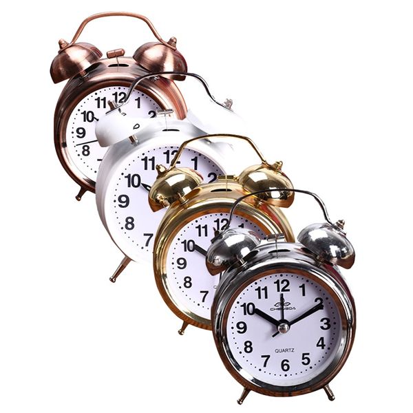 

4 inches twin bell loud alarm clock for heavy sleepers hs hs