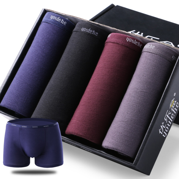 

new arrival 4 pcs/lot underwear men modal boxer breathable cueca masculina calzoncillo hombre boxers shorts panties wholesale, Black;white