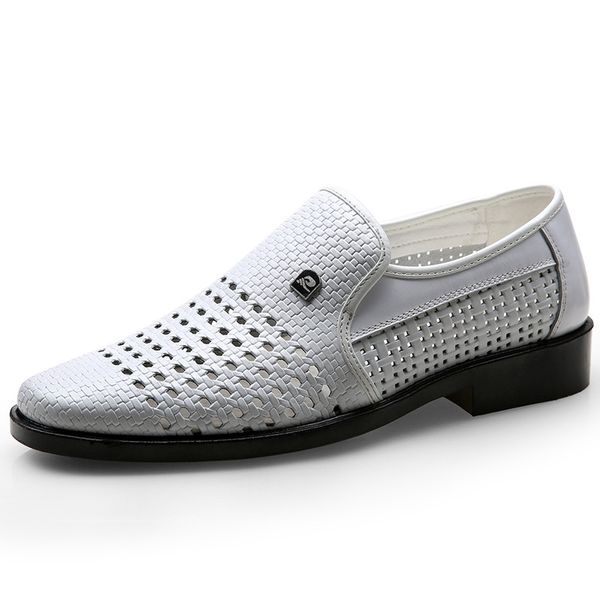 

men white dress shoes men italian shoes genuine leather coiffeur hollow formal shoes men classic zapatos para hombre 635, Black