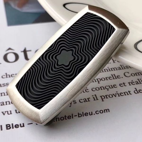 

fashion style luxury men money clips with rubber stainless steel material good quality no have box, Black