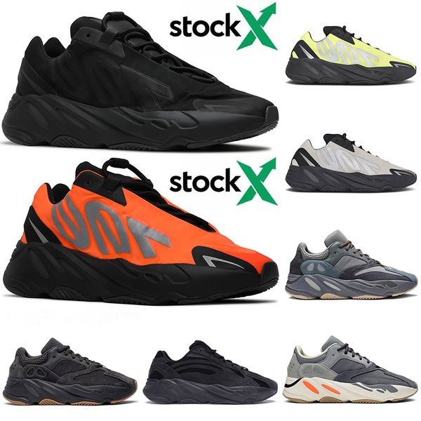 

2020 fashion brand kanye 700 triple black orange trainers running shoes vanta magnet for men women teal blue designer sneakers 36-45