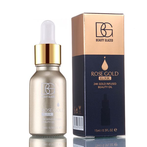 

24k rose gold foundation primer beauty oil skin makeup moisturizer nutritious lifting tightening face oil foundation primer