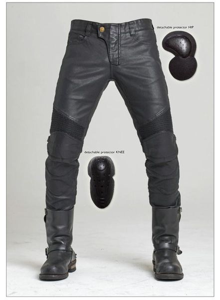 

volero oil wax coated windproof jeans motorcycle pants men's cycling jeans moto protective