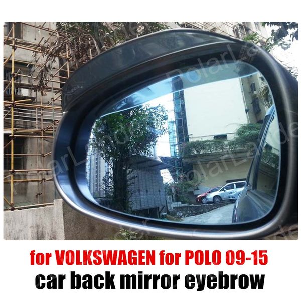 

2 pieces car rearview mirror rain eyebrow for for polo 09-15 auto accessories