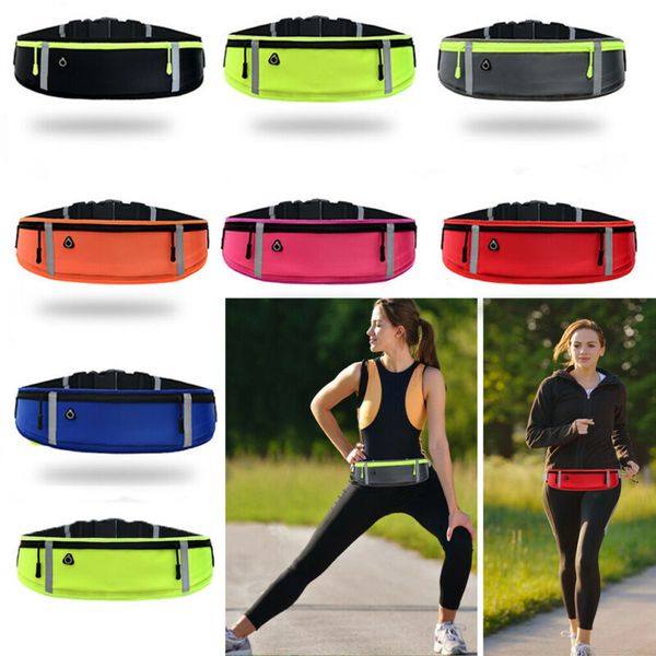 

waterproof running belt bum waist pouch camping pack sport hiking zip bottle bag