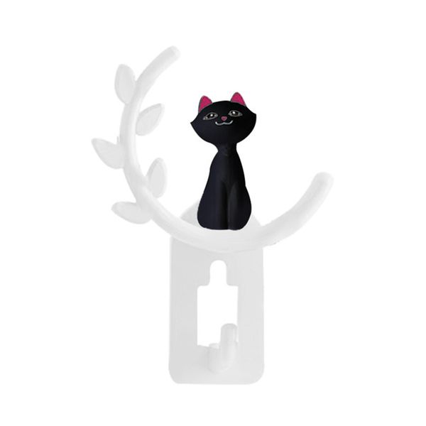 

cute cartoon cat wall hook bathroom kitchen hook strong adhesive multi function for home livingroom decoration accessories